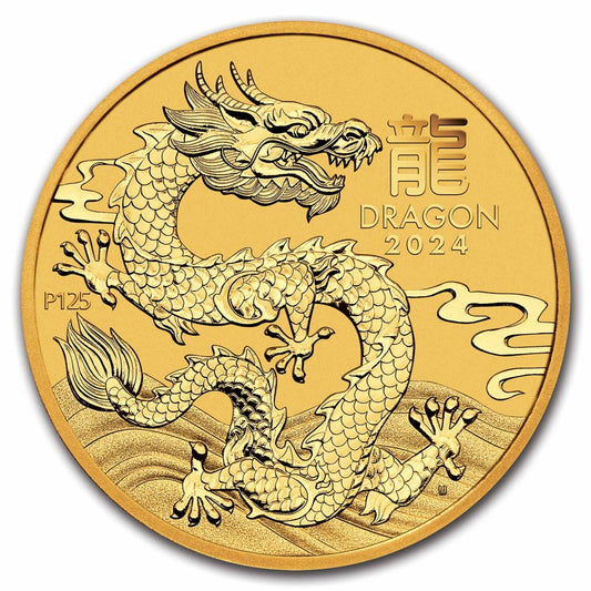 2024 Australia Gold Lunar Dragon Coin