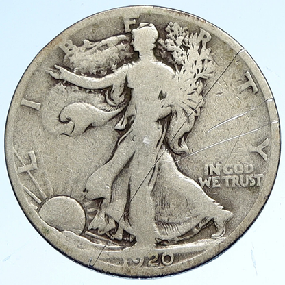 1920 Walking Liberty Silver Half Dollar Coin (Multiple Years Available)