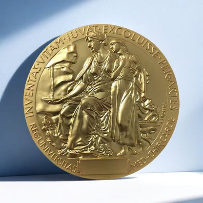 Nobel Prize in Physics Medal Replica (1:1 Scale) With Gift Box