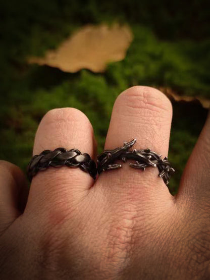 “Endure and Rise” | Vintage Black Thorn Ring