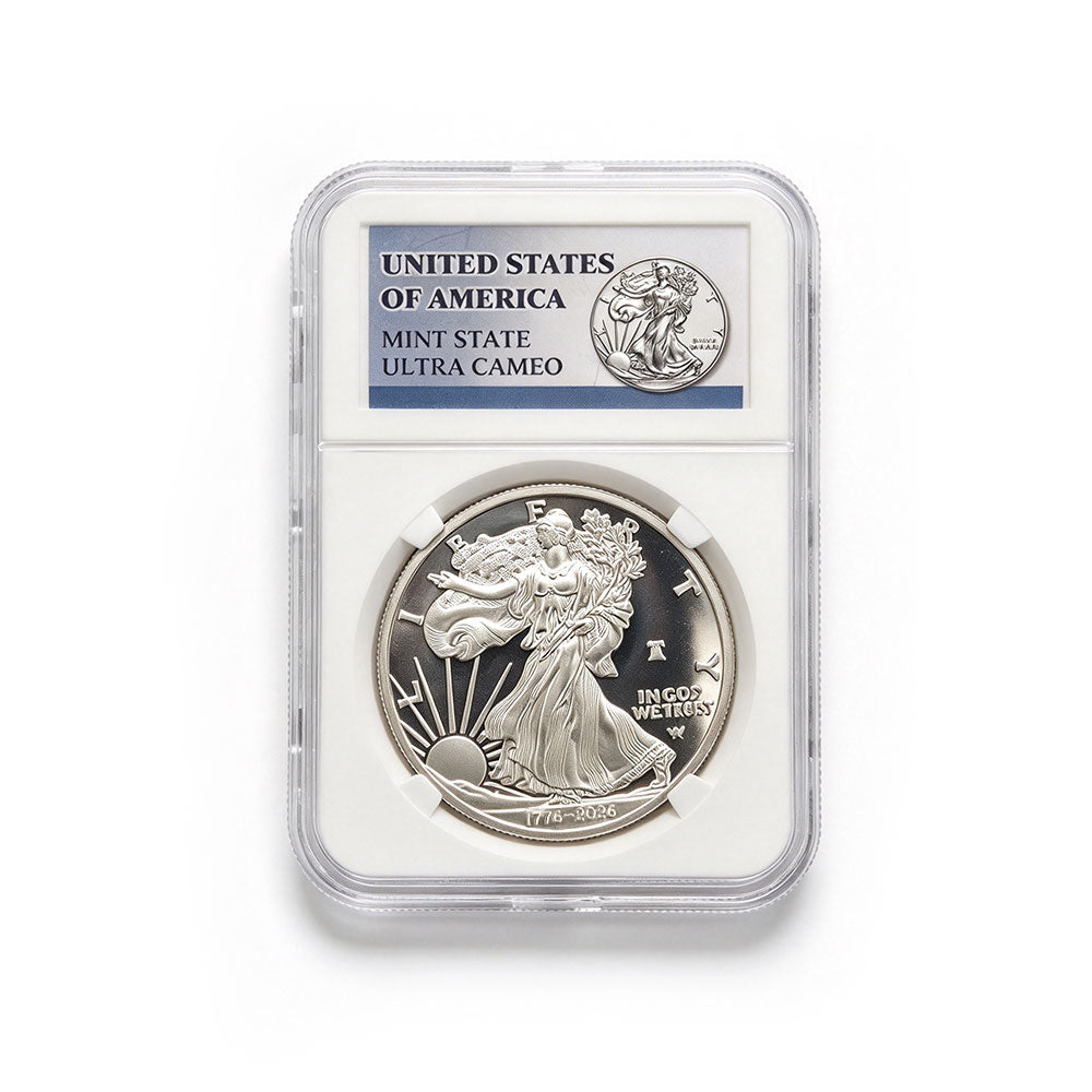 250 Privy US Silver Eagle With Air-Cushion Protective Case