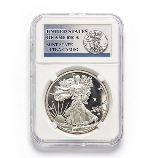 250 Privy US Silver Eagle With Air-Cushion Protective Case