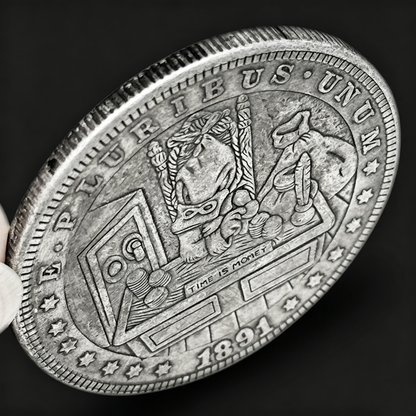 1891 Time Is Money Wanderer Coin
