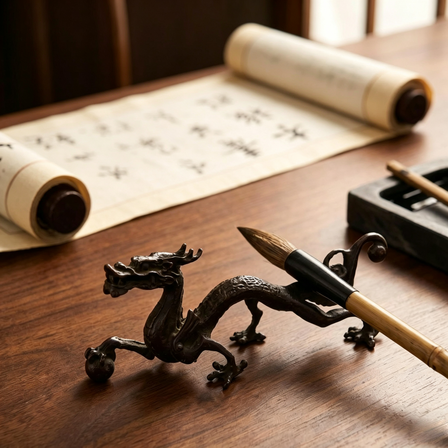 Five-Clawed Dragon Pen Holder