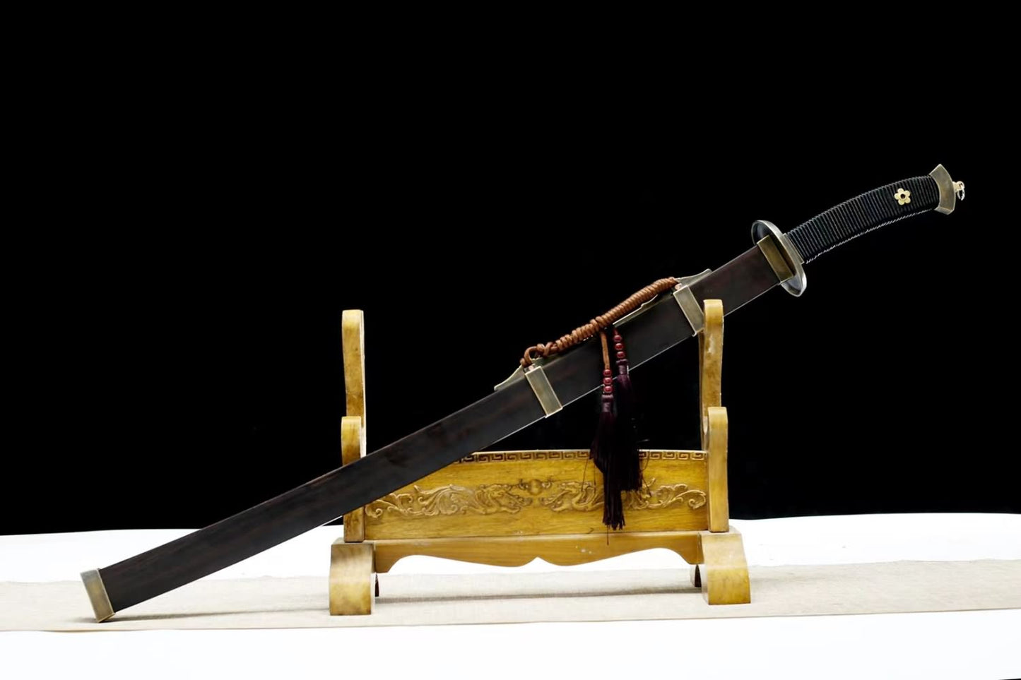 Qing Dao Sword | Premium Hand-Forged Damascus Steel | Collectible Martial Arts Weapon