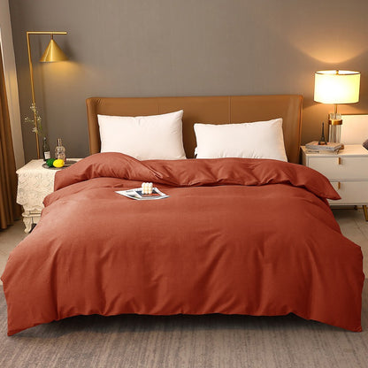 Solid Color Modern Style Pure Cotton Quilt Cover