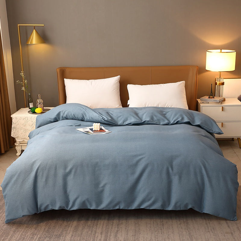 Solid Color Modern Style Pure Cotton Quilt Cover