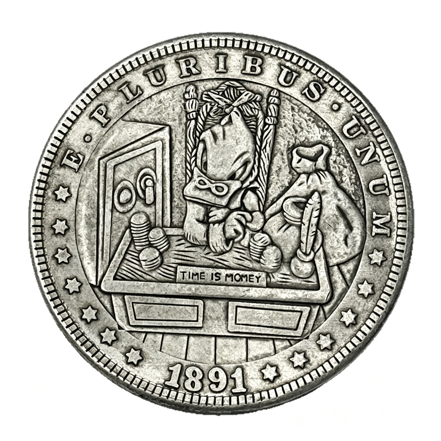 1891 Time Is Money Wanderer Coin