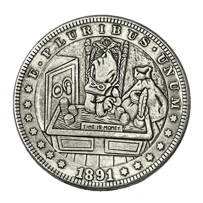 1891 Time Is Money Wanderer Coin