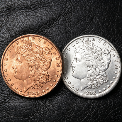 1892 Morgan Silver Dollar Gold & Silver Tone Coin