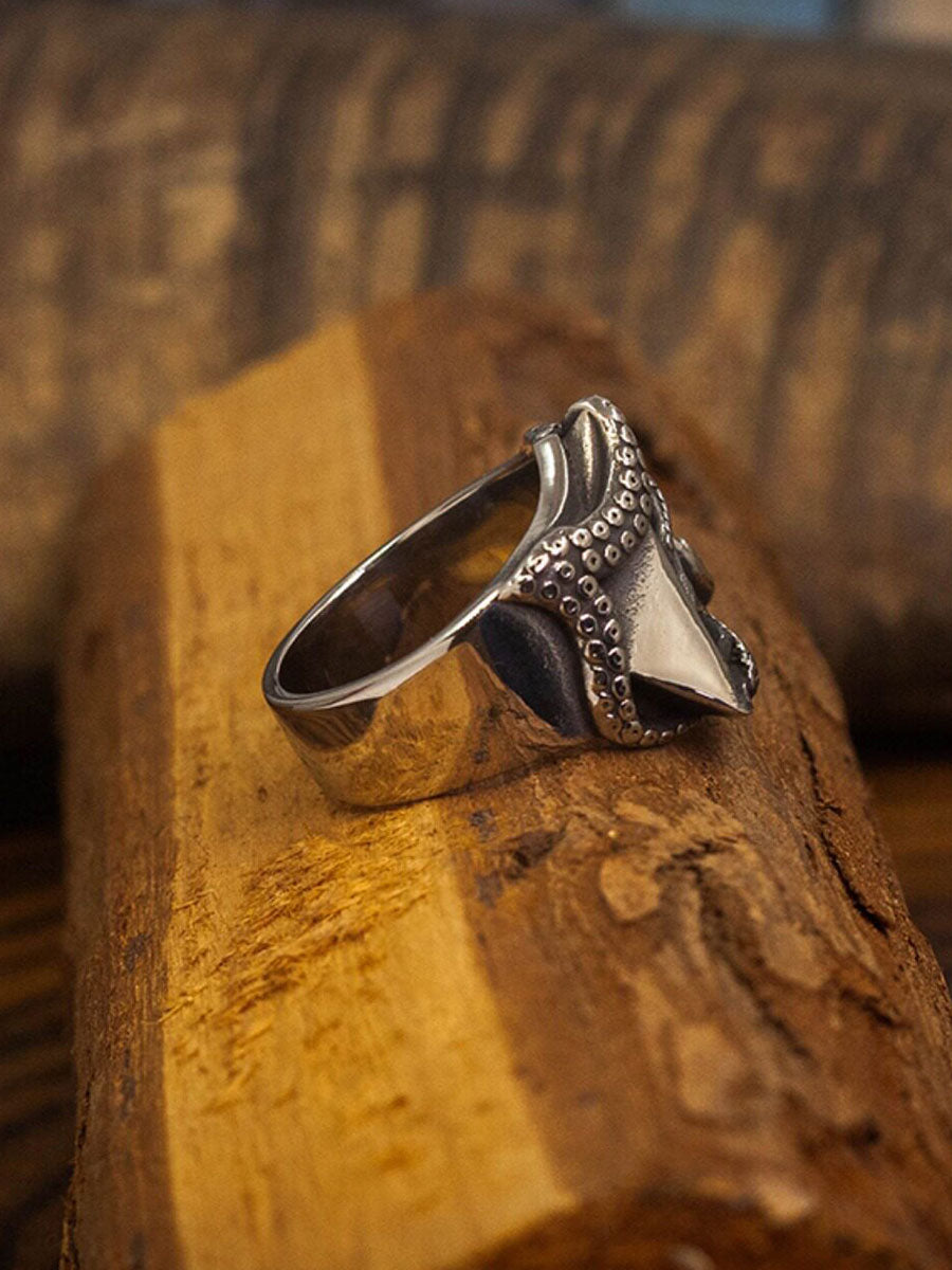 👁️‍🗨️ Cthulhu Tentacle All-Seeing Eye Ring