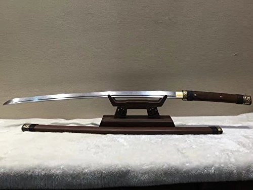 Nihontou samurai/Katana/Damascus steel blade/Rosewood scabbard