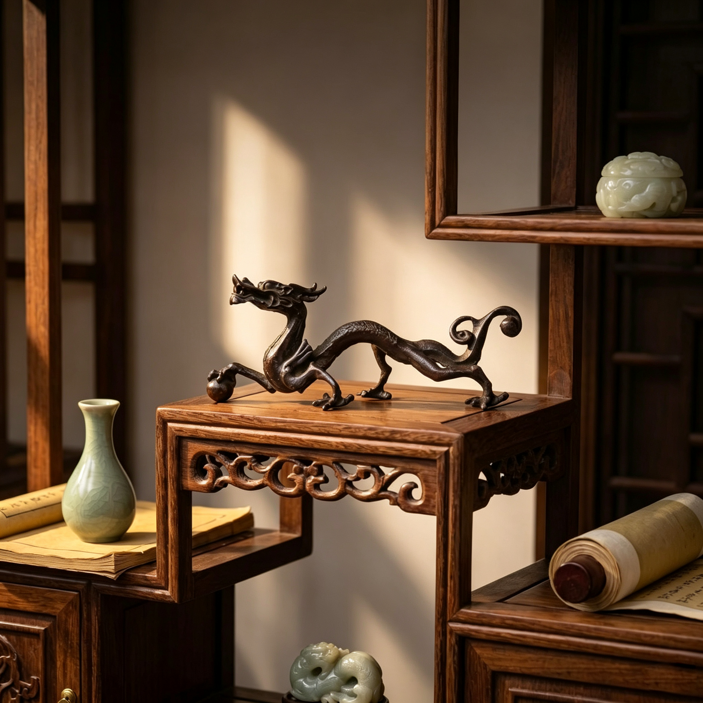 Five-Clawed Dragon Pen Holder