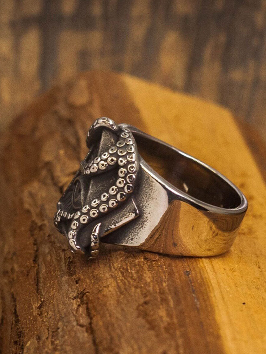 👁️‍🗨️ Cthulhu Tentacle All-Seeing Eye Ring