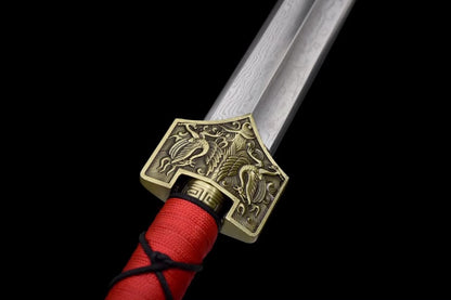 Han jian Sword Real,Forged Damascus Steel Blades