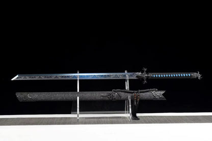 Dragon Tang dao Sword,High Carbon Steel Blade,Alloy Fittings