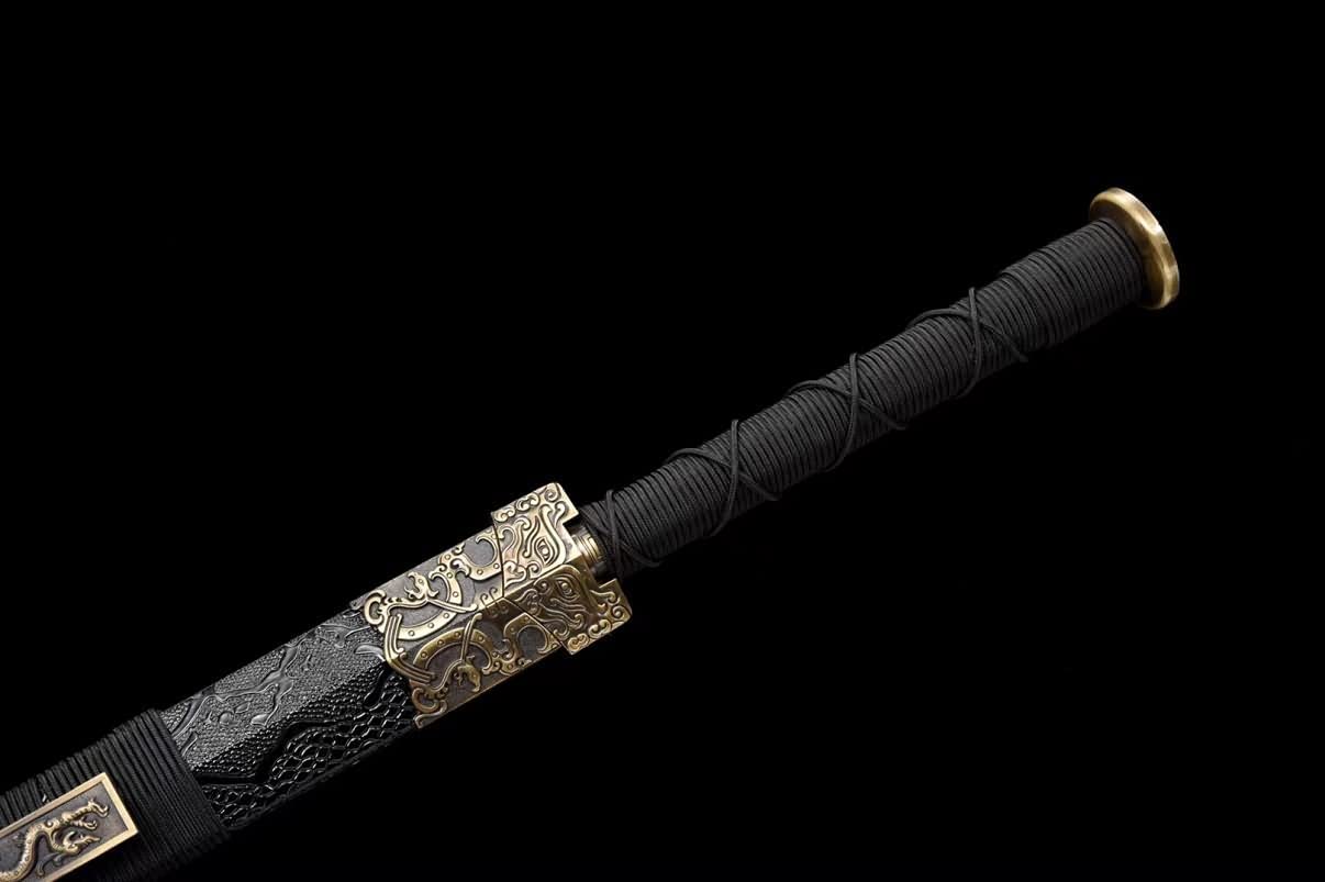 Han jian,Forged High carbon Steel Blue Blade,Heat Tempered