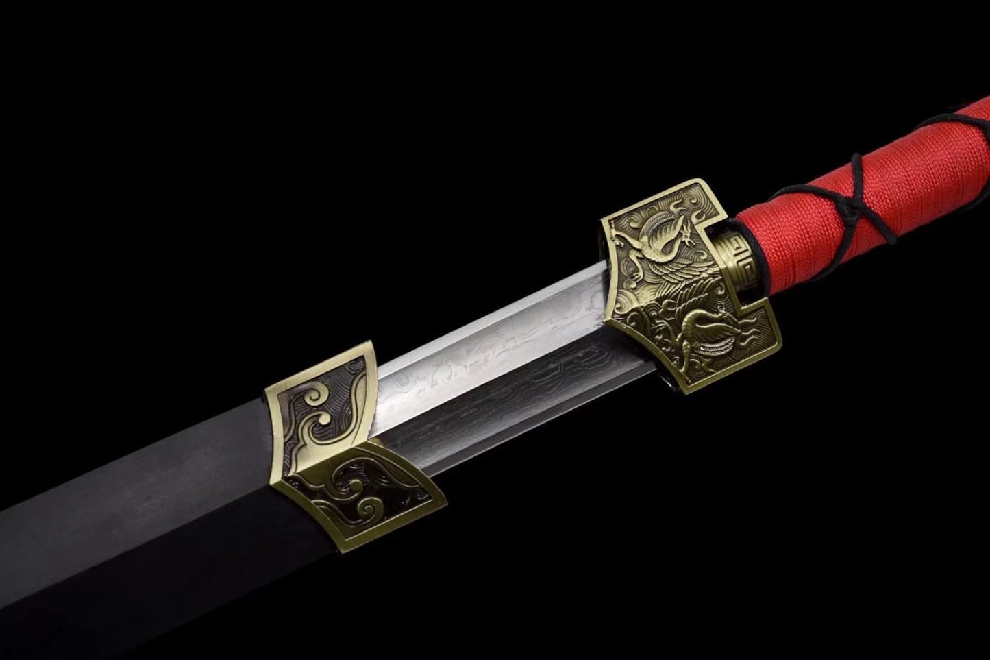 Han jian Sword Real,Forged Damascus Steel Blades