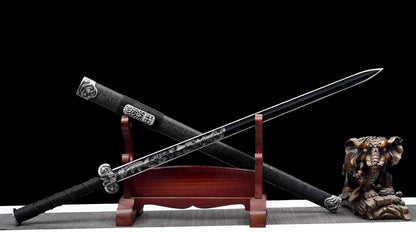 Hand-Forged Han Jian Sword – High Carbon Steel, Traditional Longquan Craft