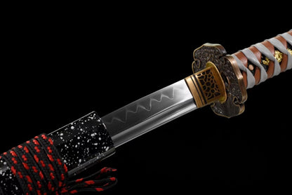 Authentic Samurai Sword-Full Tang Forged T10 Clay Tempered Steel Blade for the Ultimate Cutting Experience