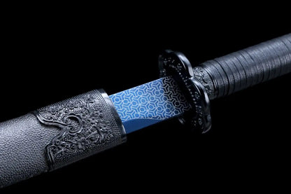 Qing dao,Walking Sabre Sword High Carbon Steel Blade,Alloy Fittings