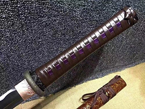 Japanese katana/Samurai sword/Medium carbon steel/Wood paint Scabbard/Length 30"