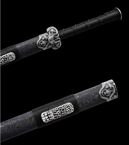 Hand-Forged Han Jian Sword – High Carbon Steel, Traditional Longquan Craft