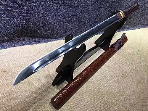 Japanese katana/Samurai sword/Medium carbon steel/Wood paint Scabbard/Length 30"