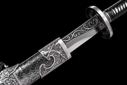 Authentic Chinese Plum Blossom Qing Dao Sword-High Carbon Steel Blade