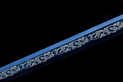 Han jian Swords trainings high Carbon Steel Blue Blade,Alloy Fittings