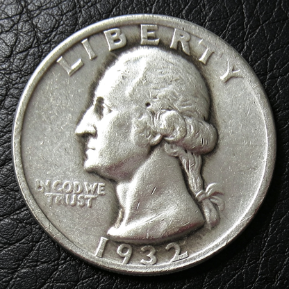 1932 United States Washington Quarter Coin