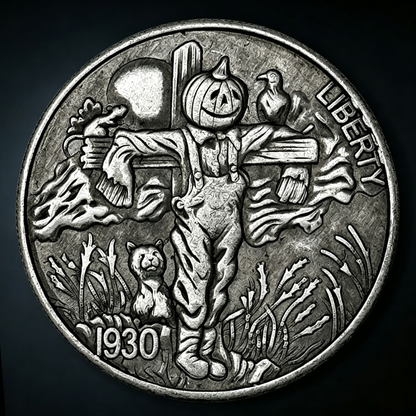 1930 Pumpkin Head Scarecrow Coin