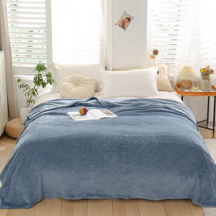 🔥Hot Sale--Winter Warm Soft Coral Fleece Throw Blanket Bed Quilt