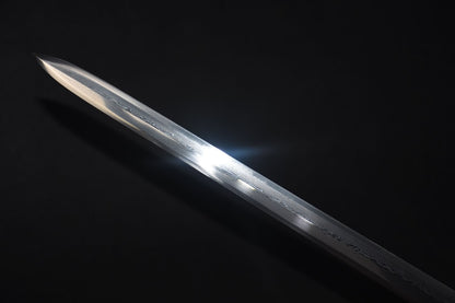 Han jian sword,Damascus steel blade,Brass fittings