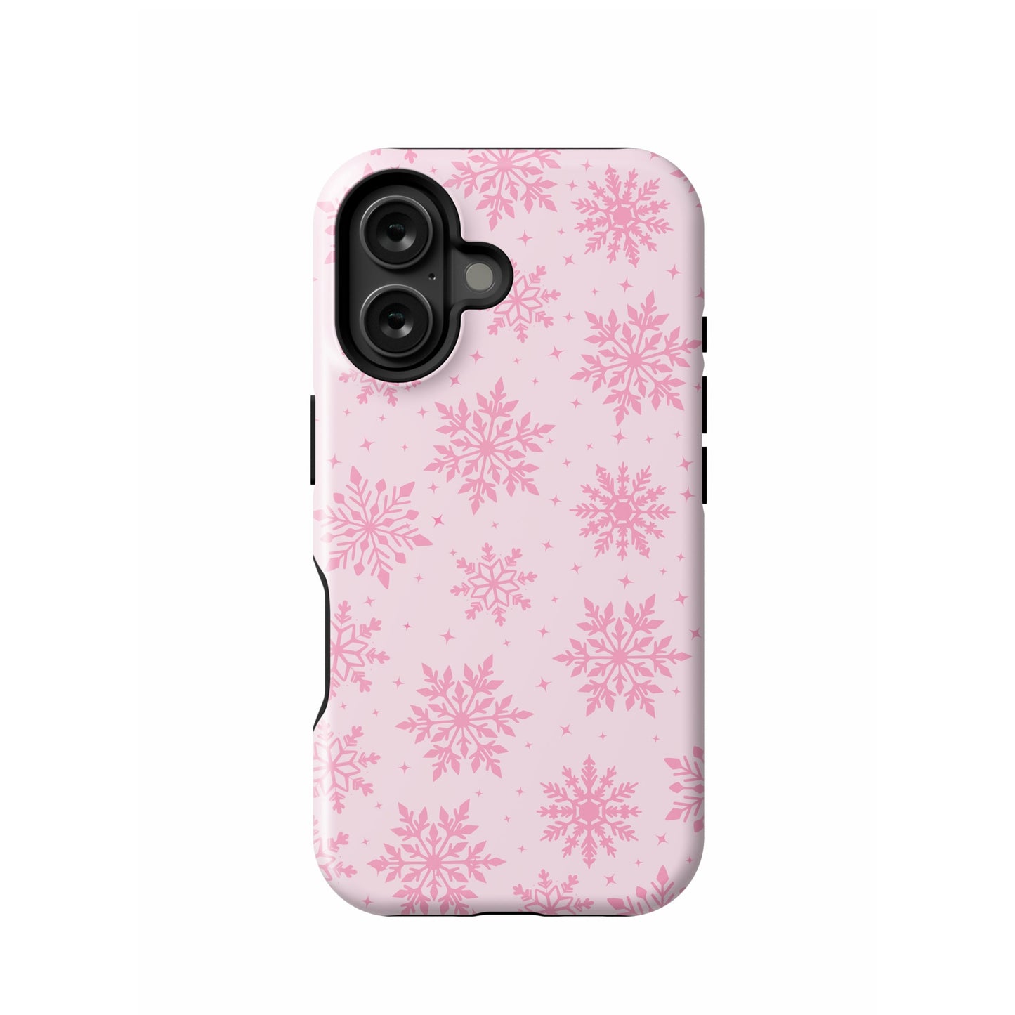 Pink Snowflakes iPhone Case