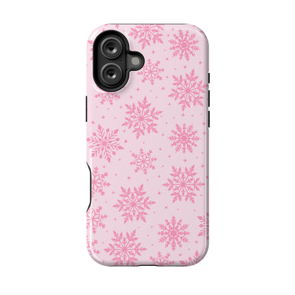 Pink Snowflakes iPhone Case
