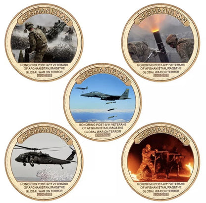 Afghanistan War Military Commemorative Coin Set