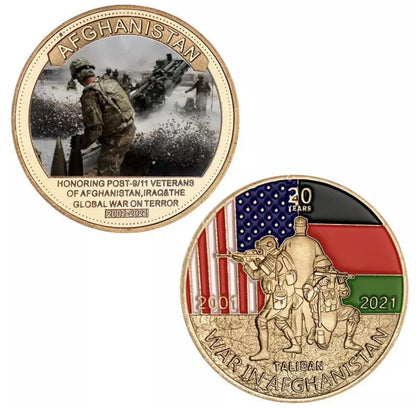 Afghanistan War Military Commemorative Coin Set