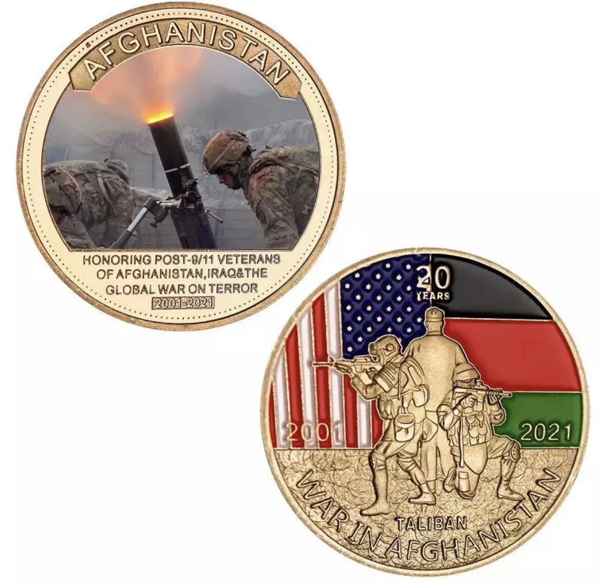Afghanistan War Military Commemorative Coin Set