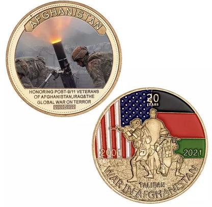 Afghanistan War Military Commemorative Coin Set