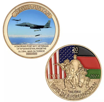 Afghanistan War Military Commemorative Coin Set