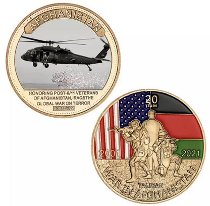 Afghanistan War Military Commemorative Coin Set