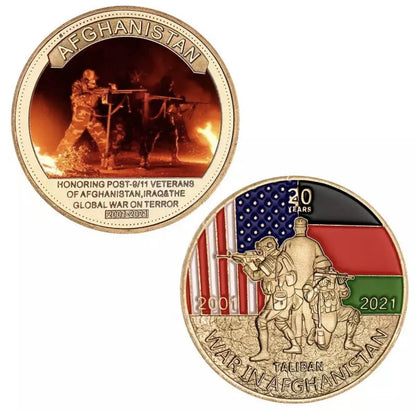 Afghanistan War Military Commemorative Coin Set