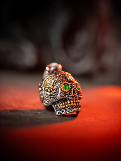 💀 Calavera Gothic Skull Necklace