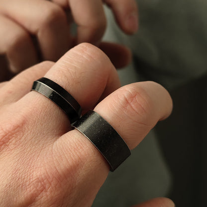 ⚔️ Nordic Minimalist Wide Band Ring