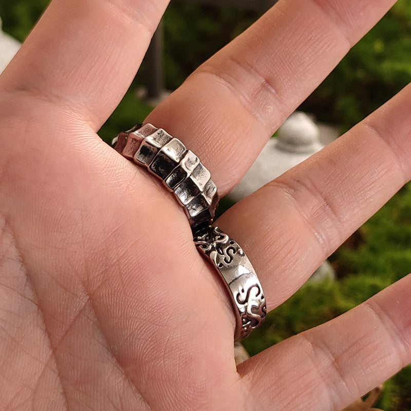 “Supernatural Perspective” | American Retro All-Seeing Eye Gold-Accent Ring