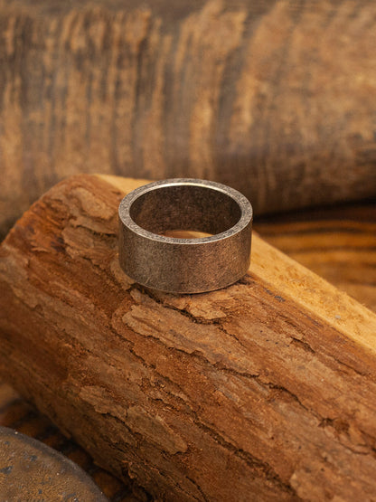 ⚔️ Nordic Minimalist Wide Band Ring
