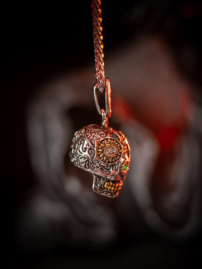 💀 Calavera Gothic Skull Necklace