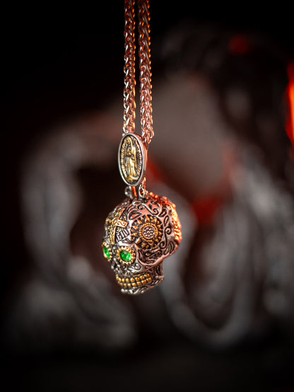 💀 Calavera Gothic Skull Necklace