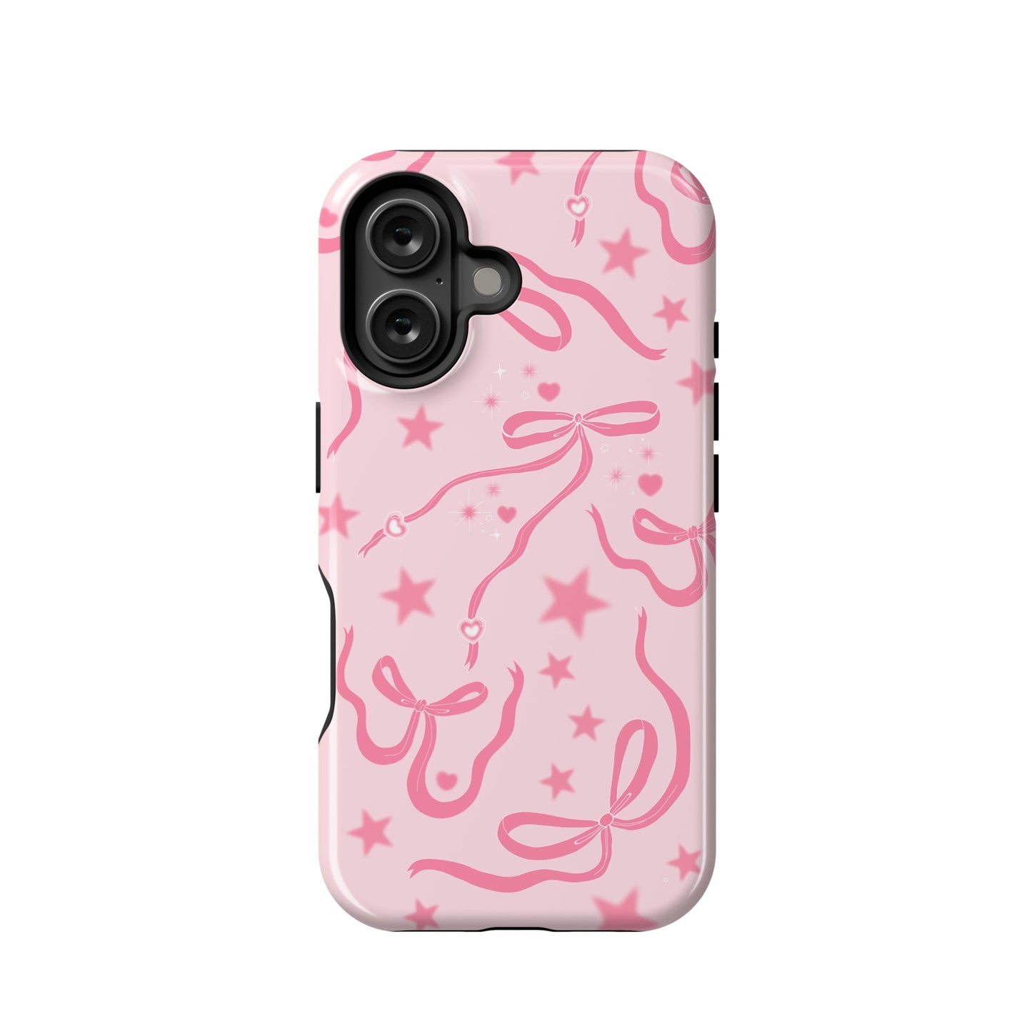 Pink Cosmic Bows iPhone Case